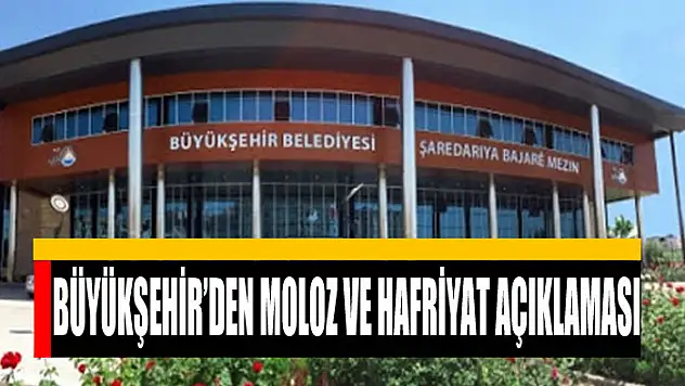 Büyükşehir'den moloz ve hafriyat açıklaması