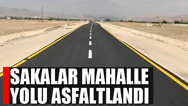 SAKALAR MAHALLE YOLU ASFALTLANDI