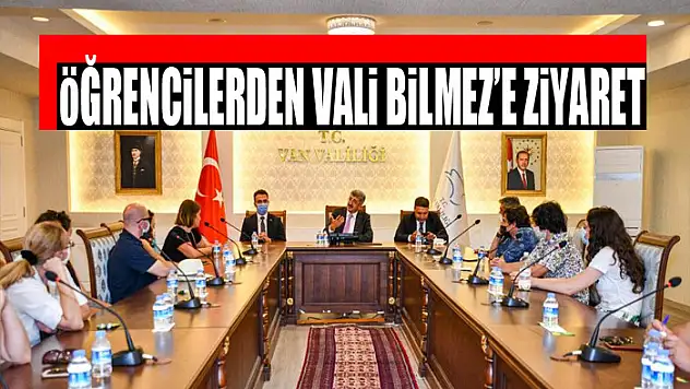 Öğrencilerden Vali Bilmez'e ziyaret