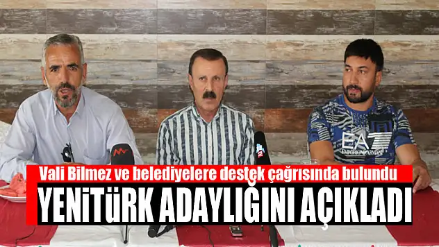 SERVET YENİTÜRK ADAYLIĞINI AÇIKLADI