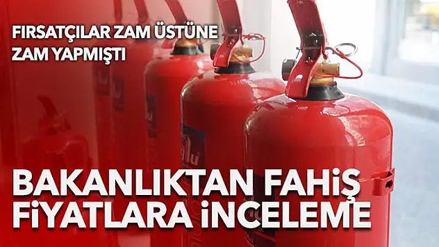 Yangın söndürme ekipmanlarındaki fahiş fiyata inceleme