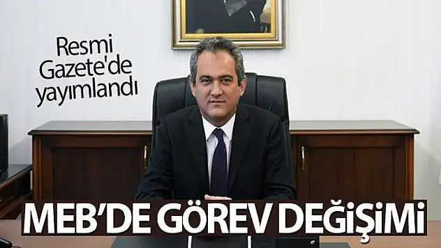 Yeni Milli Eğitim Bakanı Mahmut Özer oldu