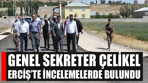 GENEL SEKRETER ÇELİKEL, ERCİŞ'TE İNCELEMELERDE BULUNDU