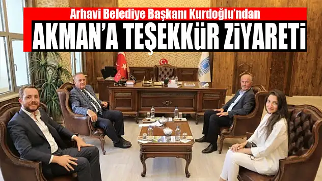 Kurdoğlu'ndan Akman'a teşekkür ziyareti