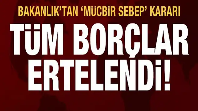 Sel bölgesi için 'mücbir sebep hali' kararı!