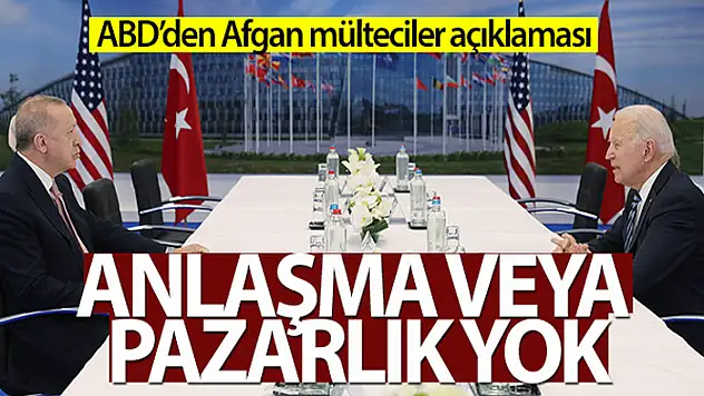 ABD'den Cumhurbaşkanı Erdoğan ile Biden arasında anlaşma iddiasına ilişkin açıklama!