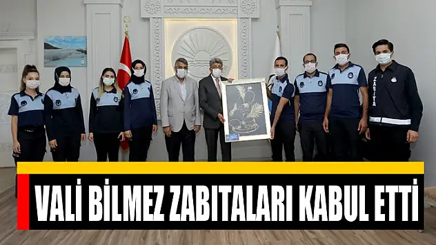VALİ BİLMEZ ZABITALARI KABUL ETTİ