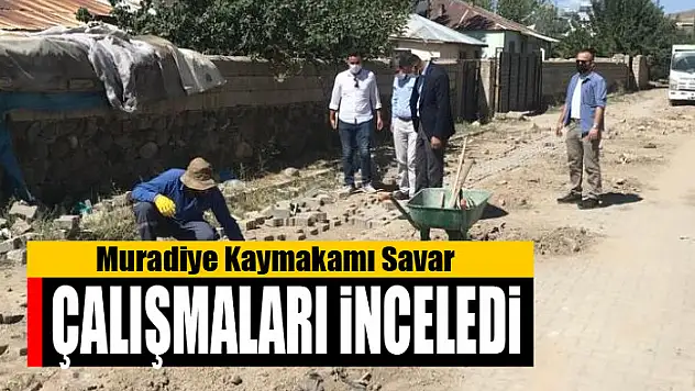 Kaymakam Savar doğalgaz çalışmalarını inceledi