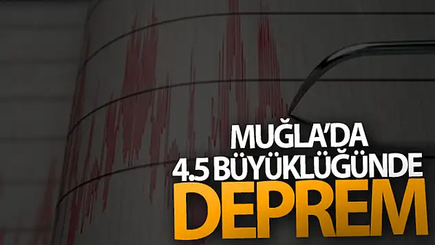 Datça açıklarında 4.5 büyüklüğünde deprem