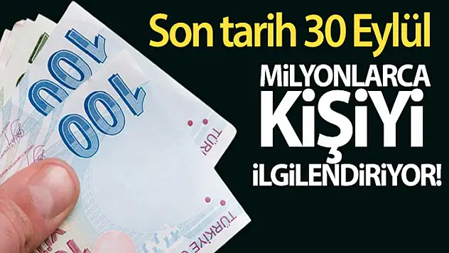 Vergi yapılandırmasında son başvuru tarihi 30 Eylül