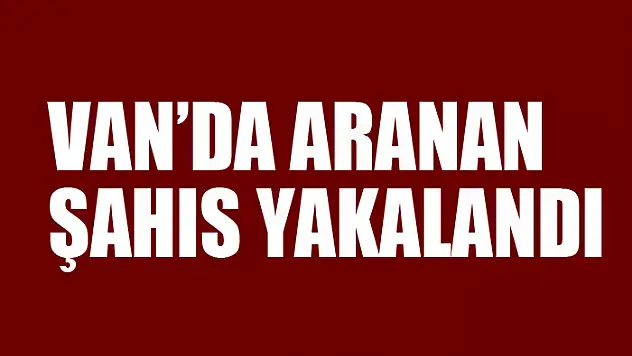 Van'da aranan şahıs yakalandı