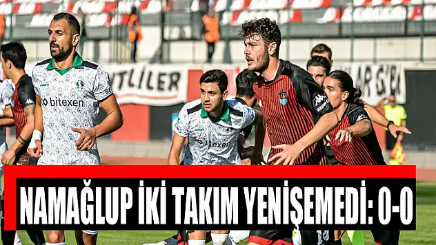 Namağlup iki takım yenişemedi: 0-0