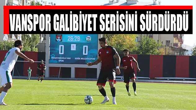 VANSPOR GALİBİYET SERİSİNİ SÜRDÜRDÜ