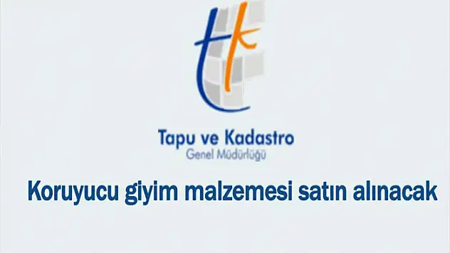Koruyucu giyim malzemeleri satın alınacak
