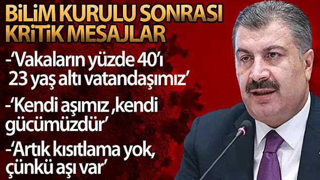 Bakan Koca'dan açıklamalar