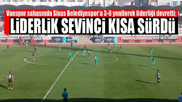 SİVAS'TAN VANSPOR'A SOĞUK DUŞ