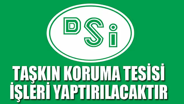 Taşkın koruma tesisi işleri yaptırılacaktır