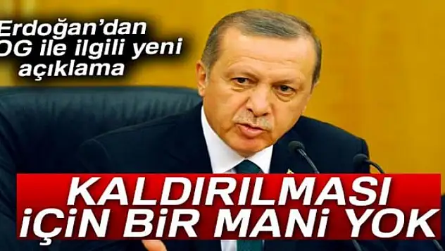 Cumhurbaşkanı Erdoğan: 'TEOG'un kaldırılması için bir mani yok'