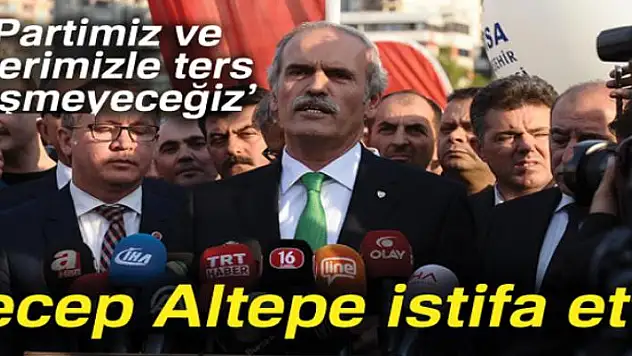 Bursa Büyükşehir Belediye Başkanı Recep Altepe istifa etti 
