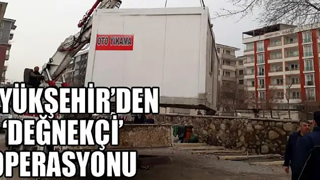 Büyükşehir'den 'Değnekçi' operasyonu