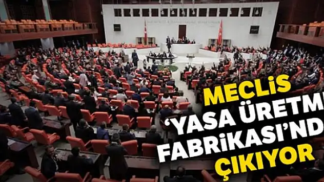 Meclis 'yasa üretme fabrikası'ndan çıkıyor
