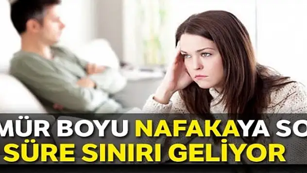 Ömür boyu nafakaya son