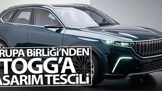 Avrupa Birliği'nden TOGG'a tasarım tescili