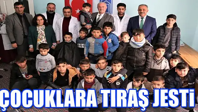 Çocuklara tıraş jesti