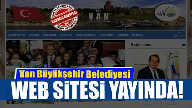Van Büyükşehir'in web sitesi yenilendi