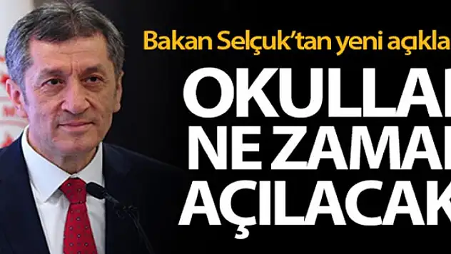 Bakan Selçuk: 'Normalleşme süreci beklendiği şekilde devam ederse okulları 1 Haziran'da açarız'