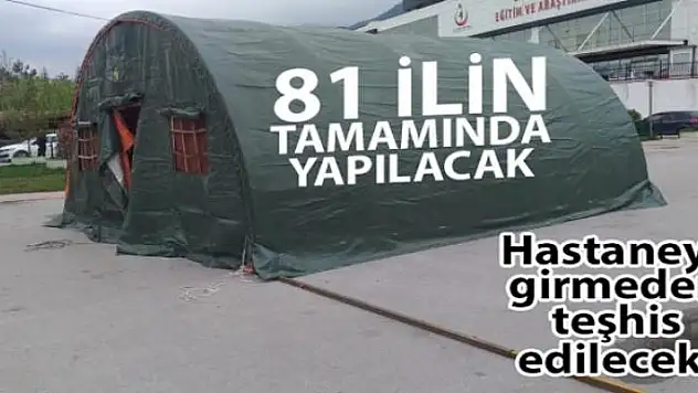 Korona virüs hastaneye girmeden teşhis edilecek