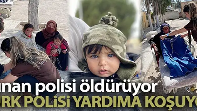 Yunan polisi öldürüyor, Türk polisi yardıma koşuyor