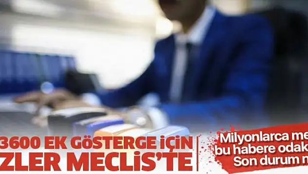 Memurlardan Meclis'e 3600 ek gösterge başvurusu!