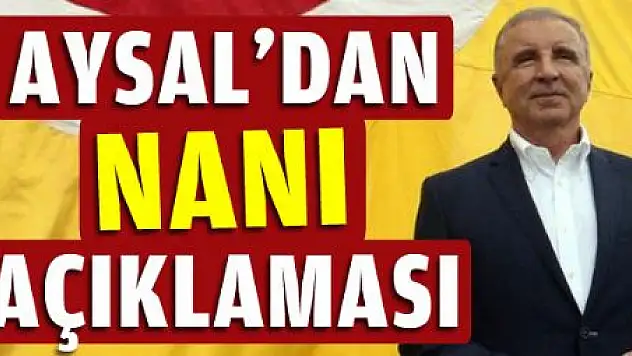 Aysal'dan Nani açıklaması
