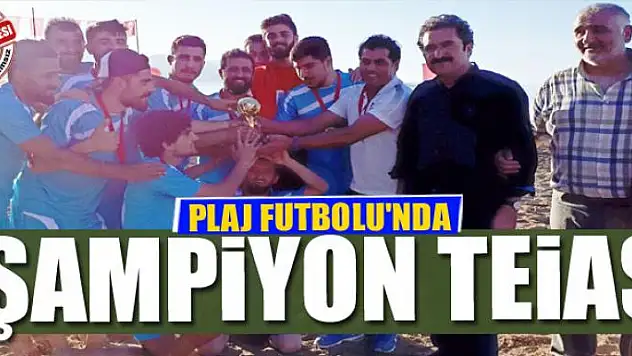 PLAJ FUTBOLU'NDA ŞAMPİYON TEİAŞ