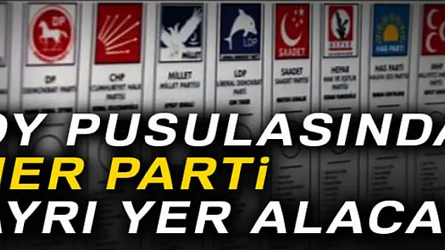 Oy pusulasında her parti ayrı yer alacak
