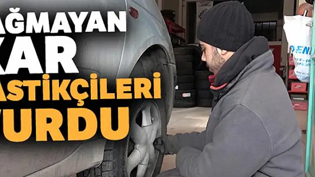 Yağmayan kar, kış lastiği satışlarını da fiyatını da düşürdü