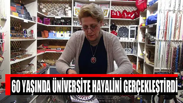 60 yaşında üniversite hayalini gerçekleştirdi