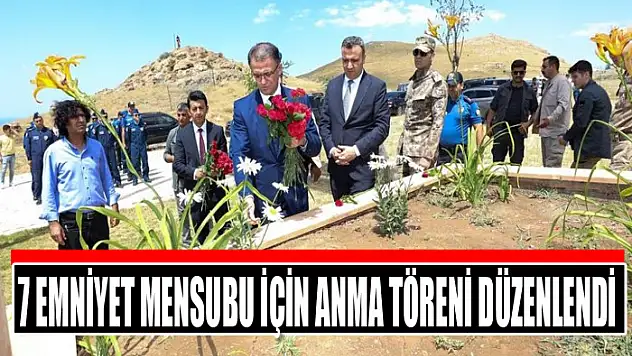 7 emniyet mensubu için anma töreni düzenlendi