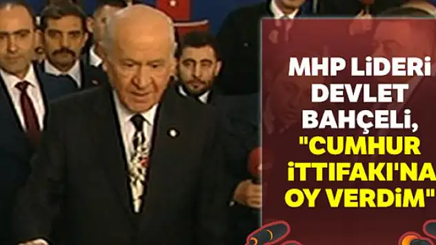 MHP lideri Devlet Bahçeli oyunu kullandı