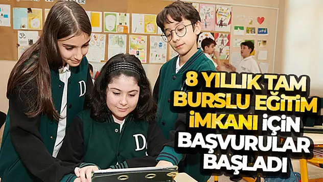 8 yıllık tam burslu eğitim imkanı için başvurular başladı
