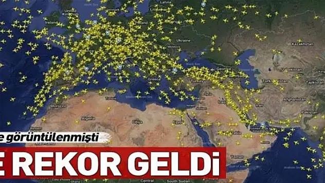 Türk hava sahasından 15 saniyede bir uçak geçti 
