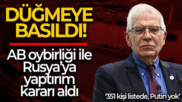 AB oybirliği ile Rusya'ya yaptırım kararı aldı