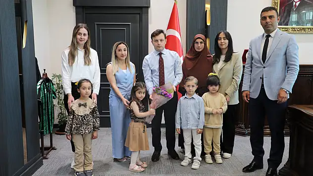 ADEM öğrencilerinden Kaymakam'a ziyaret