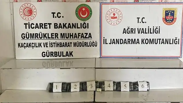 Ağrı'da tırın dorsesinde uyuşturucu ele geçirildi