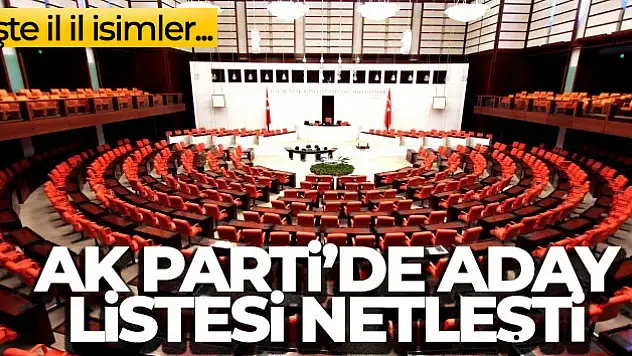 AK Parti'de 16 kabine üyesi milletvekili aday oldu