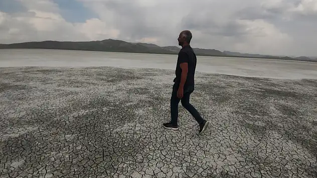 Akgöl, bu yıl erken kurudu