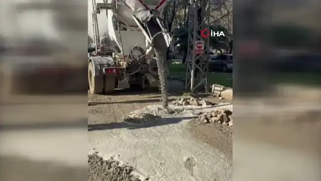 Aldırış etmeden kanalizasyona beton döken firmaya rekor ceza