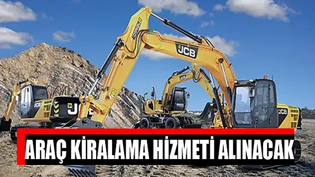 Araç kiralama hizmeti alınacak