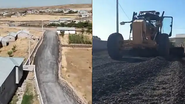 Aşağı Kozluca Mahallesi'nde yol çalışması